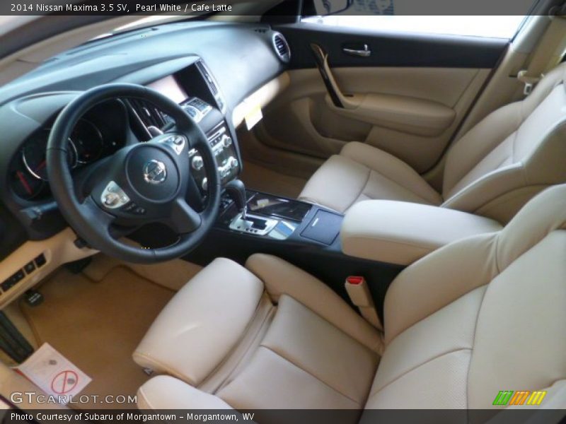 Pearl White / Cafe Latte 2014 Nissan Maxima 3.5 SV