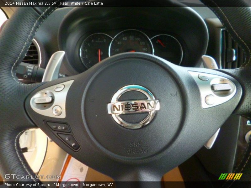 Pearl White / Cafe Latte 2014 Nissan Maxima 3.5 SV