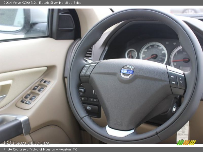 Electric Silver Metallic / Beige 2014 Volvo XC90 3.2