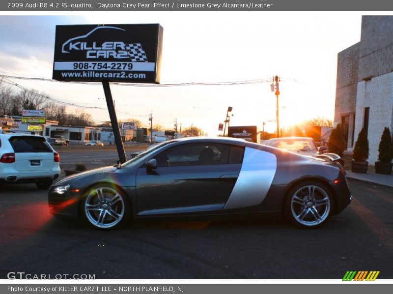 Daytona Grey Pearl Effect / Limestone Grey Alcantara/Leather 2009 Audi R8 4.2 FSI quattro