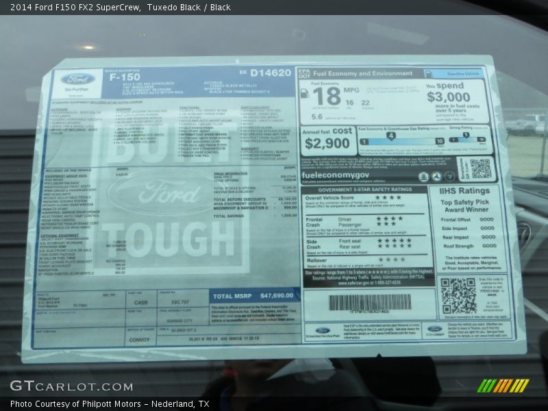 Tuxedo Black / Black 2014 Ford F150 FX2 SuperCrew