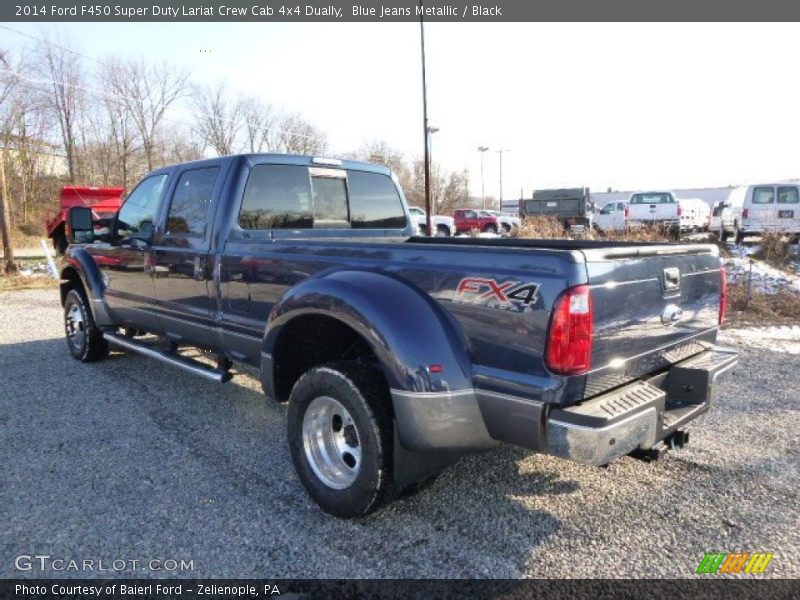 Blue Jeans Metallic / Black 2014 Ford F450 Super Duty Lariat Crew Cab 4x4 Dually