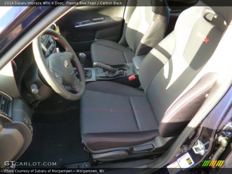 Plasma Blue Pearl / Carbon Black 2014 Subaru Impreza WRX 4 Door