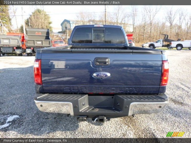 Blue Jeans Metallic / Black 2014 Ford F450 Super Duty Lariat Crew Cab 4x4 Dually