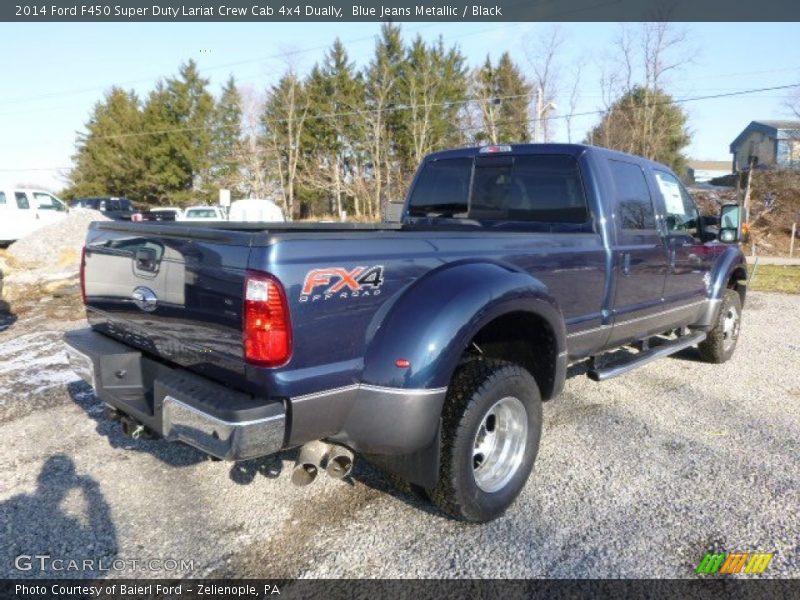  2014 F450 Super Duty Lariat Crew Cab 4x4 Dually Blue Jeans Metallic