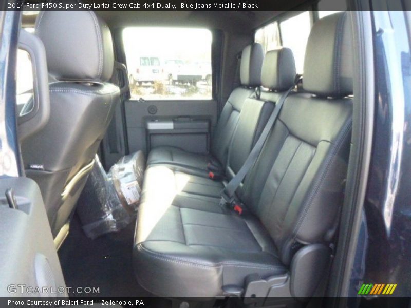 Rear Seat of 2014 F450 Super Duty Lariat Crew Cab 4x4 Dually