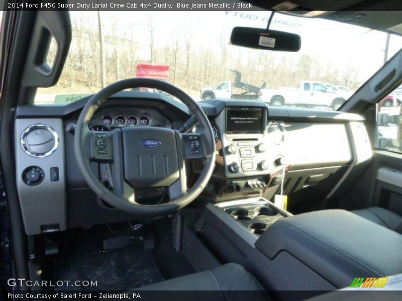 Black Interior - 2014 F450 Super Duty Lariat Crew Cab 4x4 Dually 