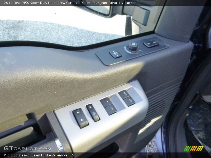 Blue Jeans Metallic / Black 2014 Ford F450 Super Duty Lariat Crew Cab 4x4 Dually