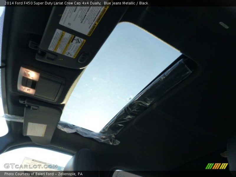 Blue Jeans Metallic / Black 2014 Ford F450 Super Duty Lariat Crew Cab 4x4 Dually