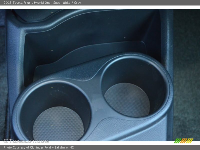Super White / Gray 2013 Toyota Prius c Hybrid One