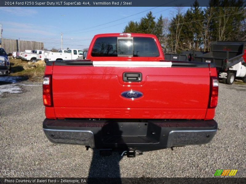 Vermillion Red / Steel 2014 Ford F250 Super Duty XLT SuperCab 4x4