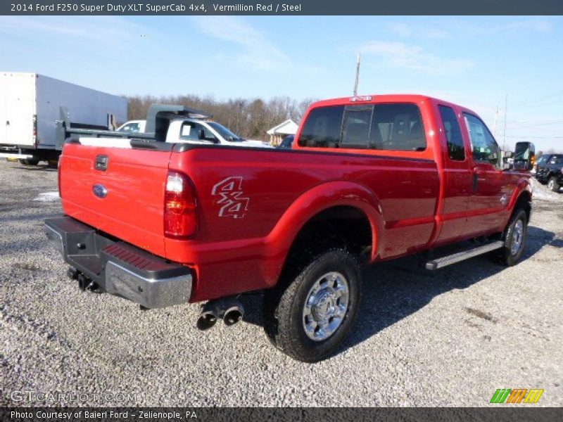Vermillion Red / Steel 2014 Ford F250 Super Duty XLT SuperCab 4x4
