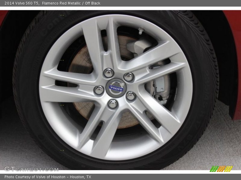 Flamenco Red Metallic / Off Black 2014 Volvo S60 T5