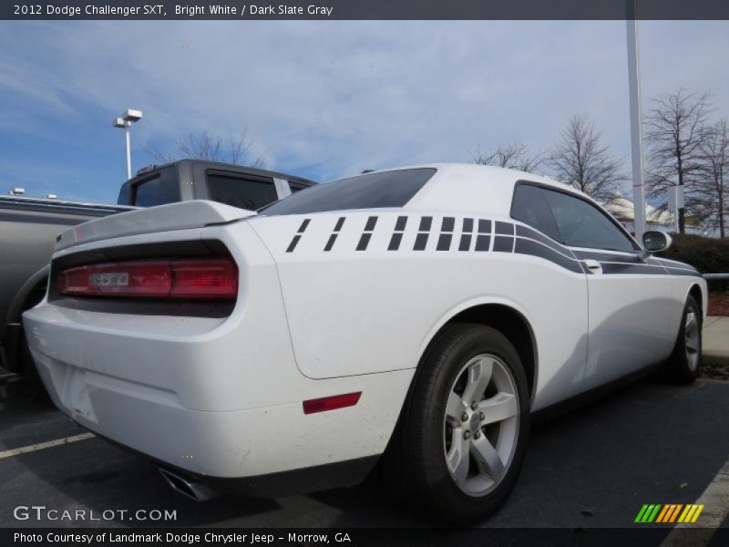 Bright White / Dark Slate Gray 2012 Dodge Challenger SXT