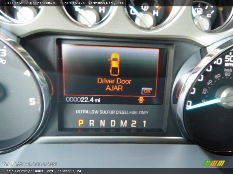Vermillion Red / Steel 2014 Ford F250 Super Duty XLT SuperCab 4x4