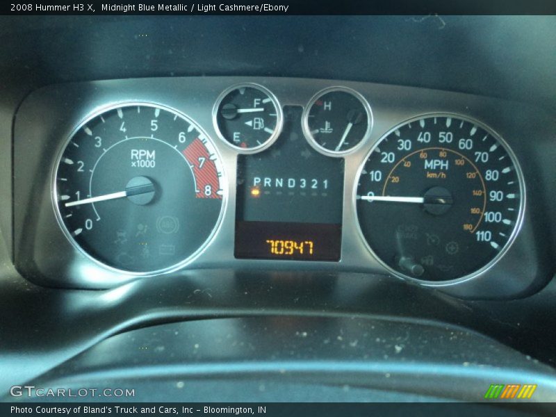 Midnight Blue Metallic / Light Cashmere/Ebony 2008 Hummer H3 X