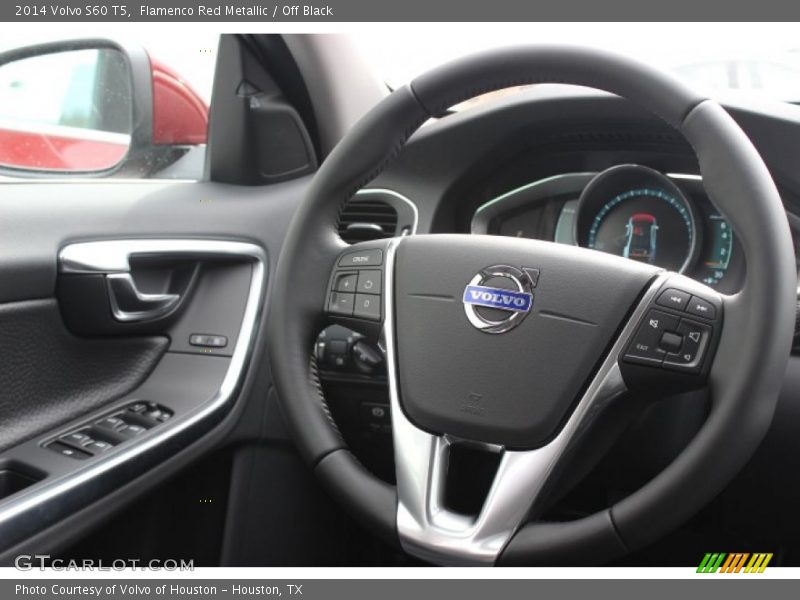 Flamenco Red Metallic / Off Black 2014 Volvo S60 T5