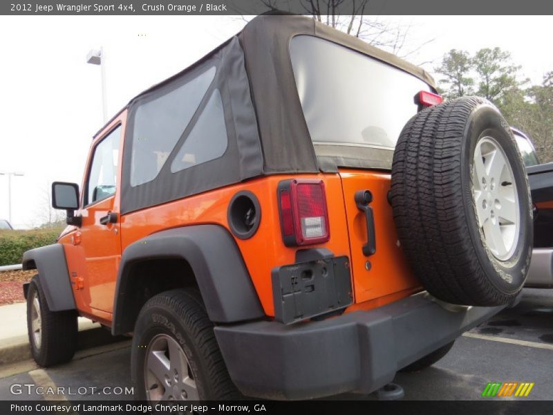 Crush Orange / Black 2012 Jeep Wrangler Sport 4x4