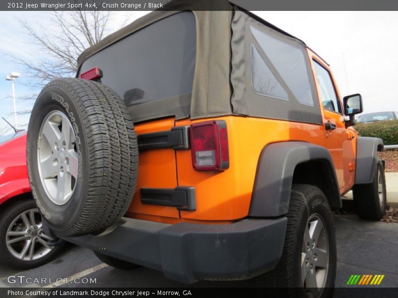 Crush Orange / Black 2012 Jeep Wrangler Sport 4x4