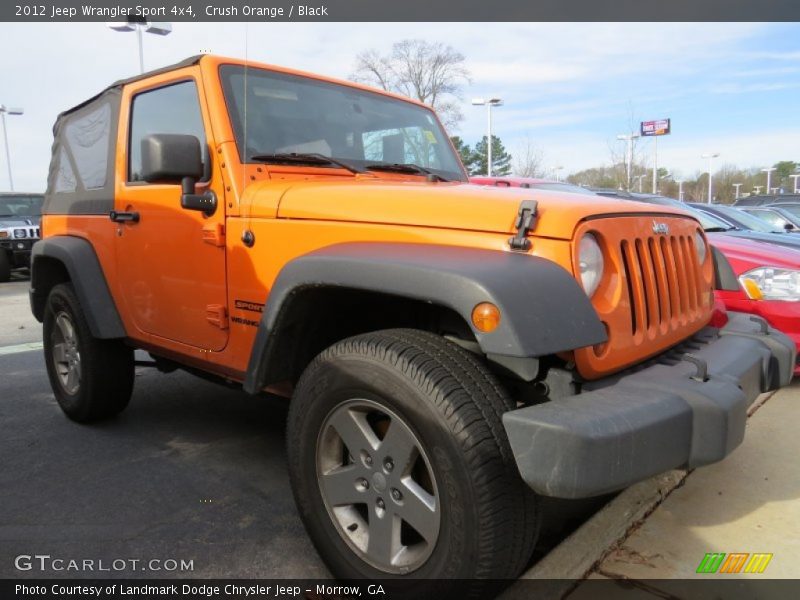 Crush Orange / Black 2012 Jeep Wrangler Sport 4x4