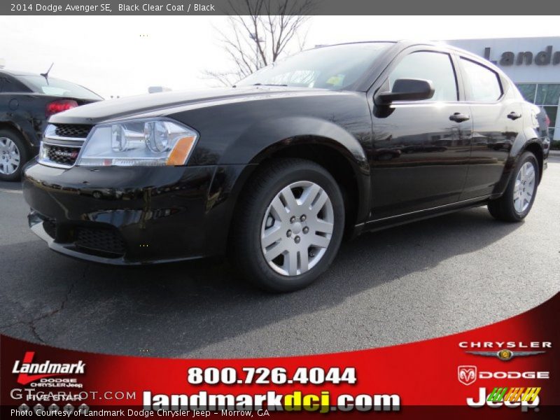 Black Clear Coat / Black 2014 Dodge Avenger SE