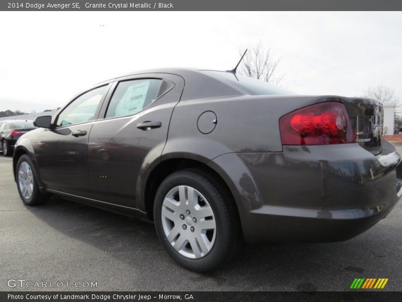 Granite Crystal Metallic / Black 2014 Dodge Avenger SE