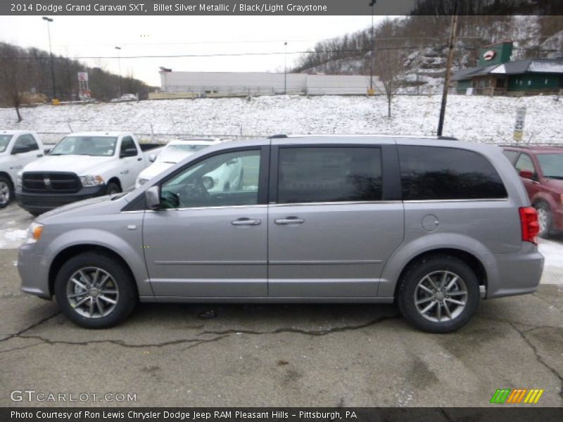 Billet Silver Metallic / Black/Light Graystone 2014 Dodge Grand Caravan SXT