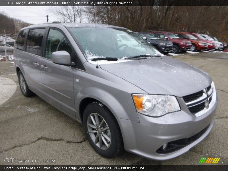 Billet Silver Metallic / Black/Light Graystone 2014 Dodge Grand Caravan SXT