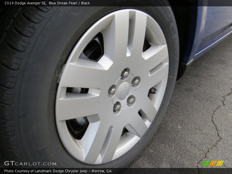 Blue Streak Pearl / Black 2014 Dodge Avenger SE
