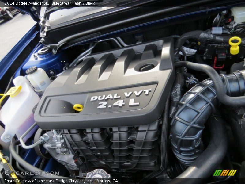 Blue Streak Pearl / Black 2014 Dodge Avenger SE