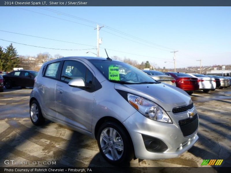 Silver Ice / Silver/Silver 2014 Chevrolet Spark LT