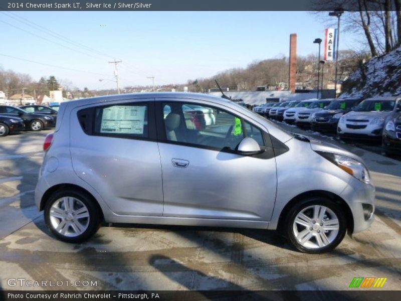 Silver Ice / Silver/Silver 2014 Chevrolet Spark LT