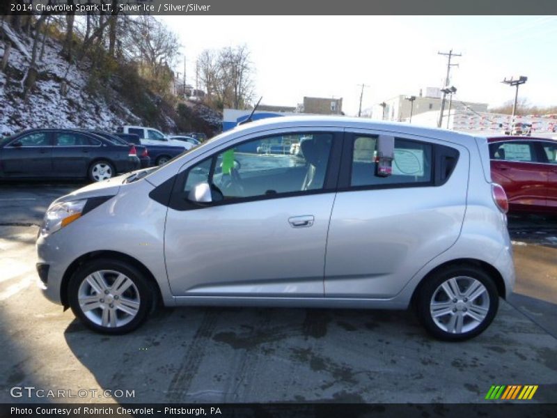 Silver Ice / Silver/Silver 2014 Chevrolet Spark LT
