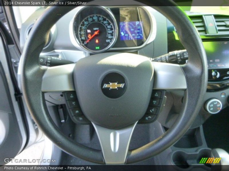 Silver Ice / Silver/Silver 2014 Chevrolet Spark LT