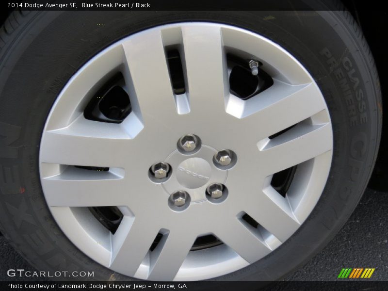 Blue Streak Pearl / Black 2014 Dodge Avenger SE