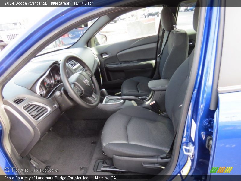 Blue Streak Pearl / Black 2014 Dodge Avenger SE