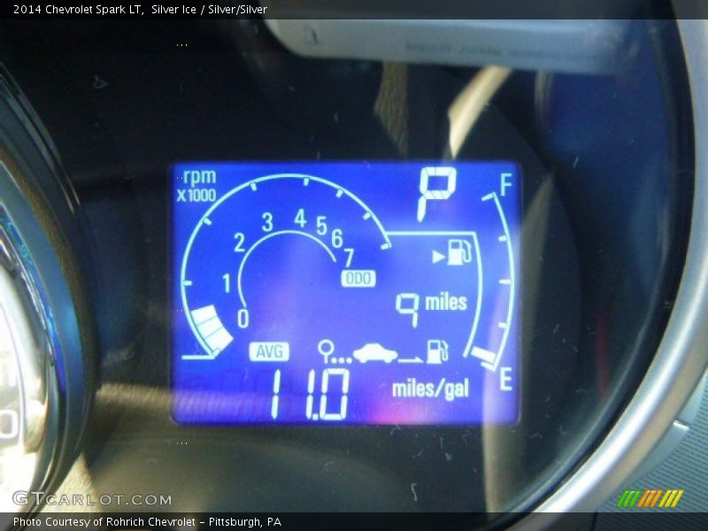 Silver Ice / Silver/Silver 2014 Chevrolet Spark LT