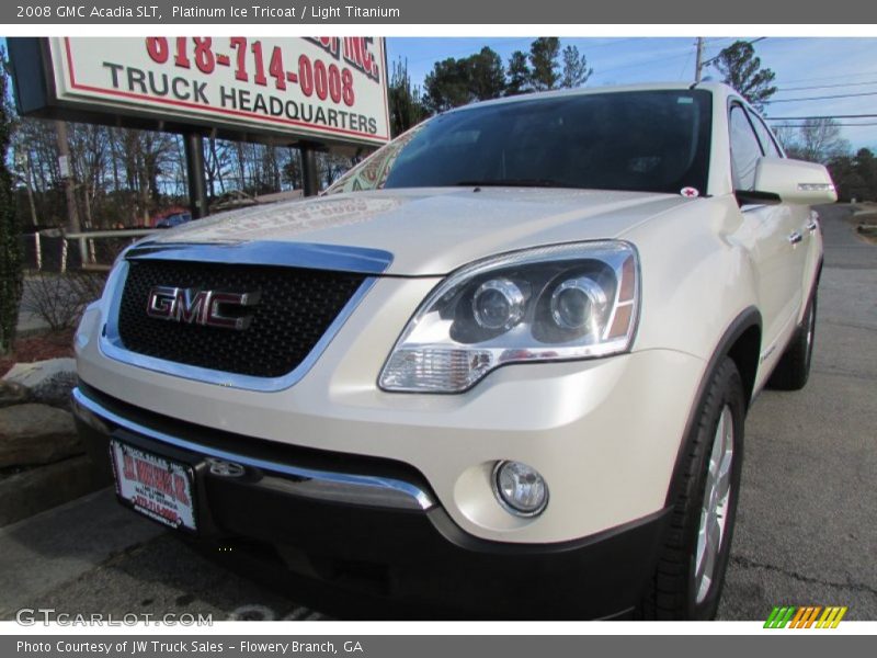Platinum Ice Tricoat / Light Titanium 2008 GMC Acadia SLT
