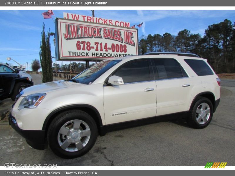 Platinum Ice Tricoat / Light Titanium 2008 GMC Acadia SLT
