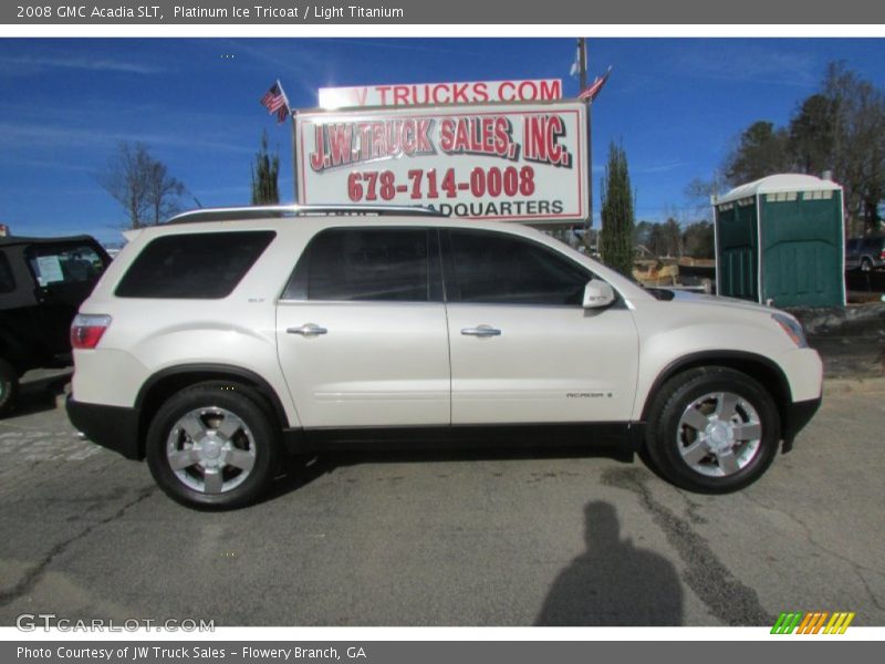 Platinum Ice Tricoat / Light Titanium 2008 GMC Acadia SLT