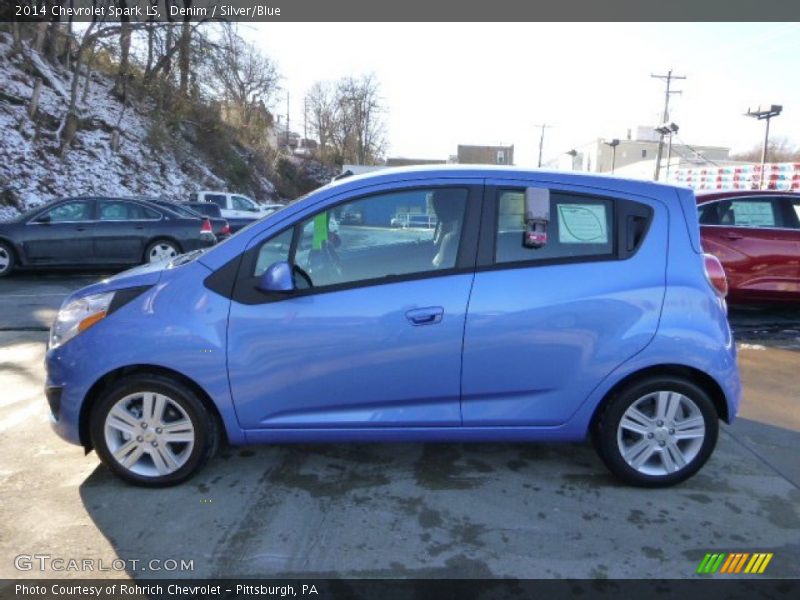 Denim / Silver/Blue 2014 Chevrolet Spark LS