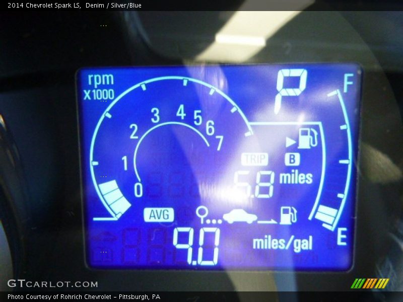 Denim / Silver/Blue 2014 Chevrolet Spark LS