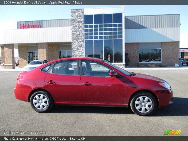 Apple Red Pearl / Beige 2008 Hyundai Elantra SE Sedan