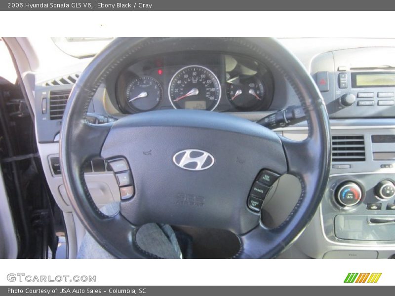 Ebony Black / Gray 2006 Hyundai Sonata GLS V6