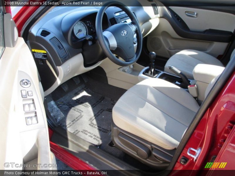 Apple Red Pearl / Beige 2008 Hyundai Elantra SE Sedan