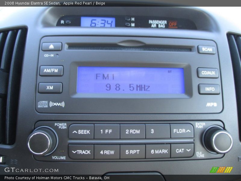 Apple Red Pearl / Beige 2008 Hyundai Elantra SE Sedan