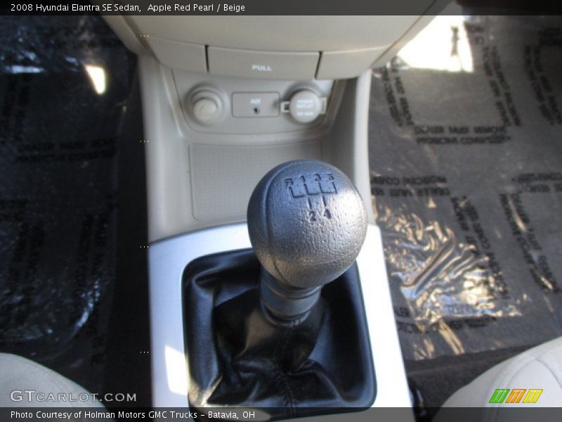 Apple Red Pearl / Beige 2008 Hyundai Elantra SE Sedan