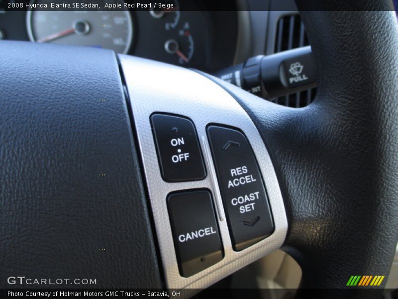 Apple Red Pearl / Beige 2008 Hyundai Elantra SE Sedan