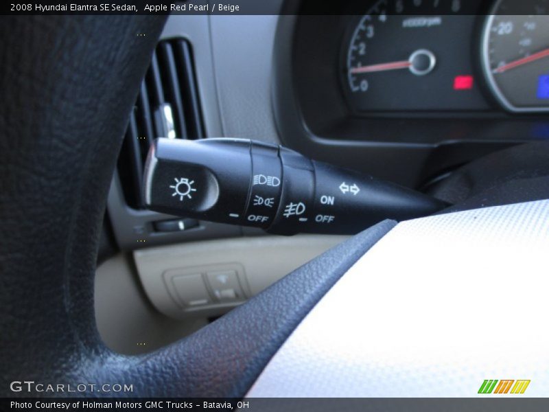 Apple Red Pearl / Beige 2008 Hyundai Elantra SE Sedan