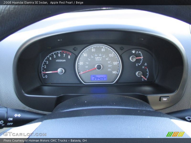 Apple Red Pearl / Beige 2008 Hyundai Elantra SE Sedan